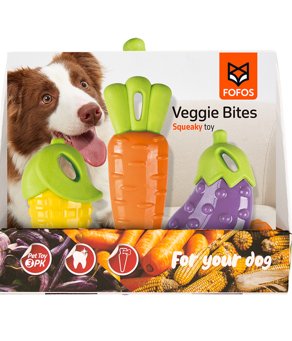 FOFOS Veggi Chew Toy Set M/L