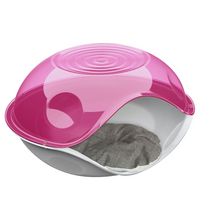 Georplast Duck Transparent Cove- Red Pet Bed