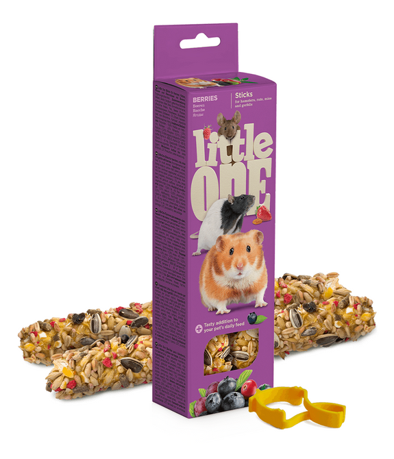 Little One Sticks for hamsters, rats, mice and gerbils with berries 2x60g