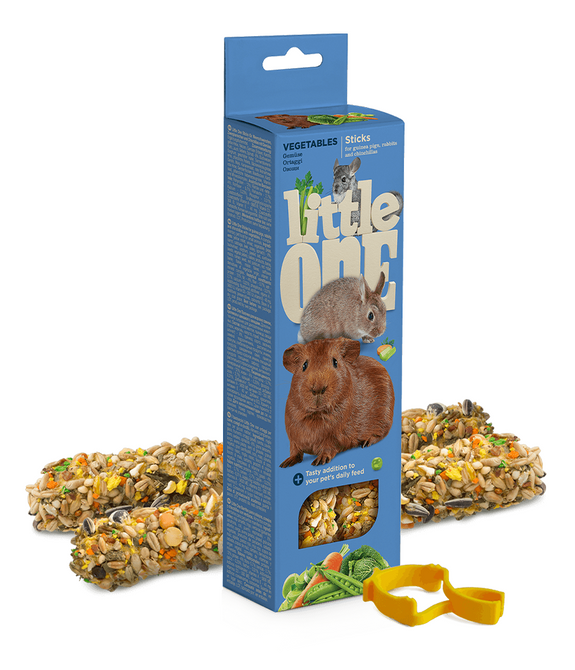 Little One Sticks for guinea pigs, rabbits and chinchillas with vegetables 2x60g