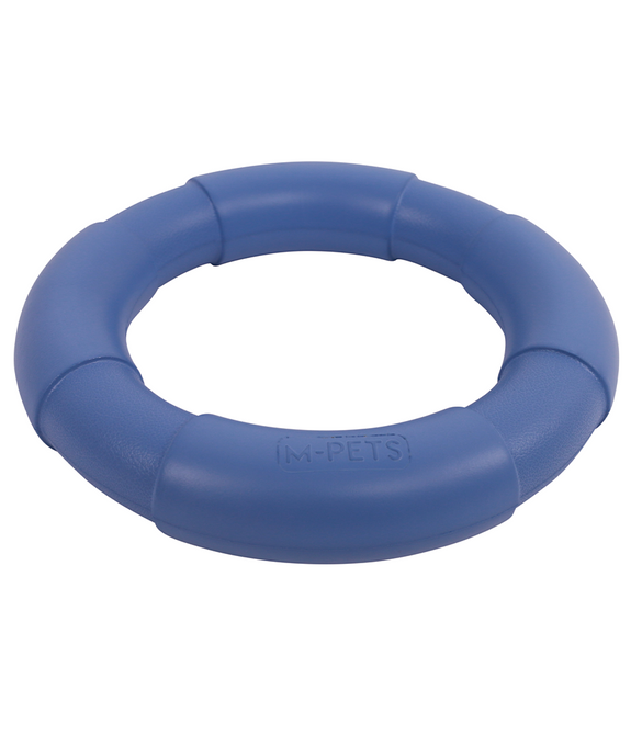 M-PETS Air Toss Circle Blue Dog Toy