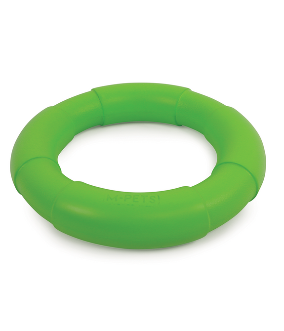 M-PETS Air Toss Circle Green Dog Toy