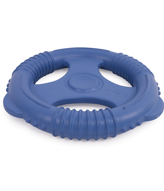 M-PETS Air Toss Wheel Blue Dog Toy