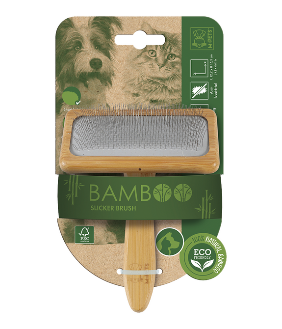 M-PETS Bamboo Slicker Brush L