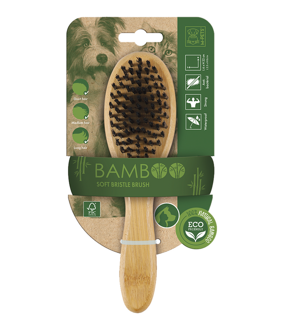 M-PETS Bamboo Soft Bristle Brush