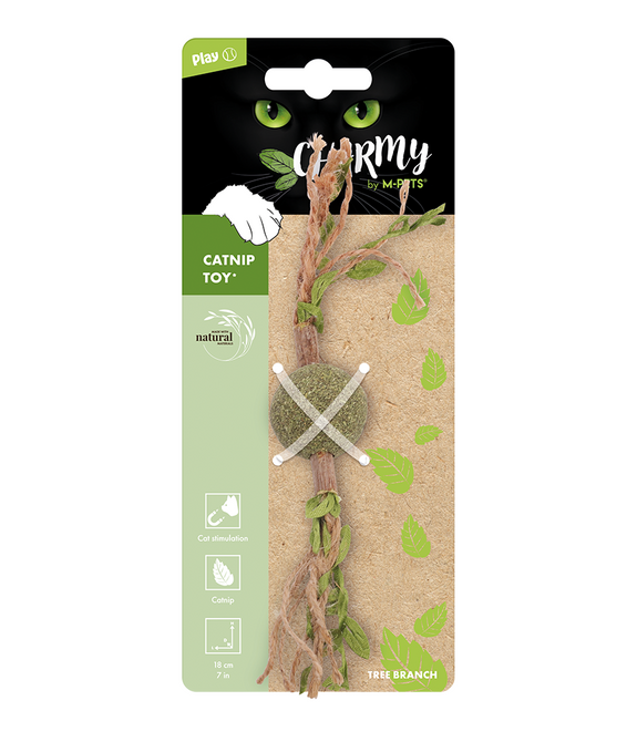 M-PETS Charmy Branch Green Catnip Cat Toy