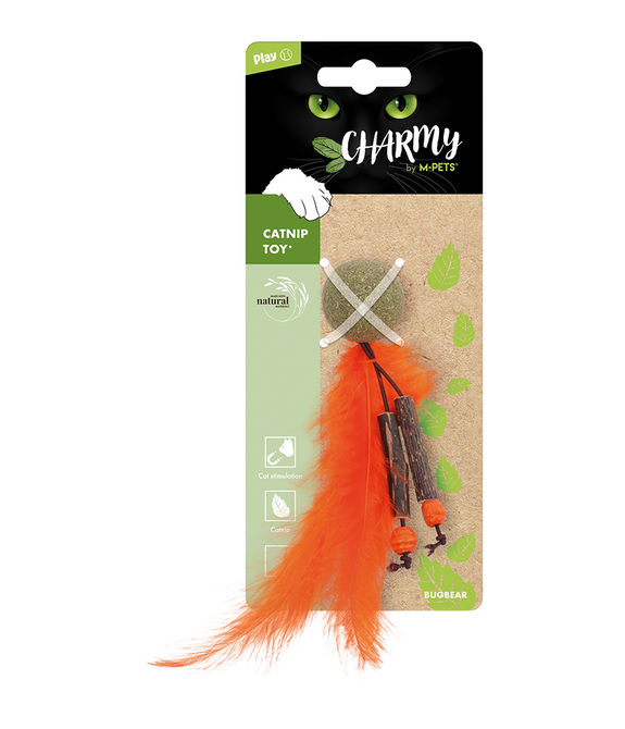 M-PETS Charmy Bugbear Orange Catnip Cat Toy