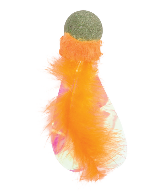 M-PETS Charmy Firefly Orange Catnip Cat Toy