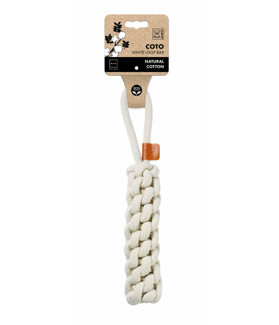 M-PETS Coto White Loop Bar L Eco Friendly Dog Toy