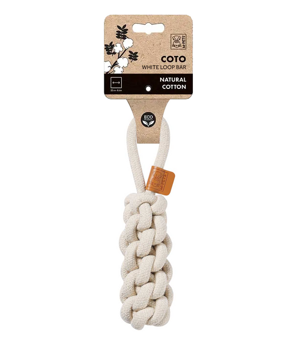 M-PETS Coto White Loop Bar S Eco Friendly Dog Toy