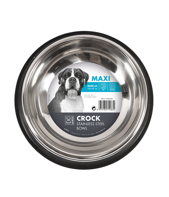 M-PETS Crock Stainless Steel Bowl Maxi