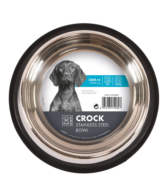 M-PETS Crock Stainless Steel Bowl XXL