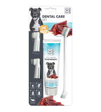 M-PETS Dental Care Set Beef flavor Toothpaste Kit