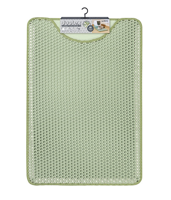 M-PETS Duplex Green Cat Litter Mat 45x65cm