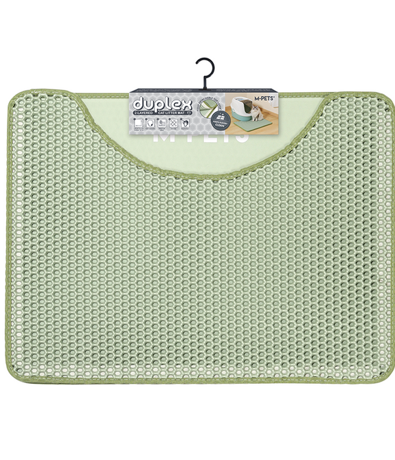 M-PETS Duplex Green Cat Litter Mat 60x45cm