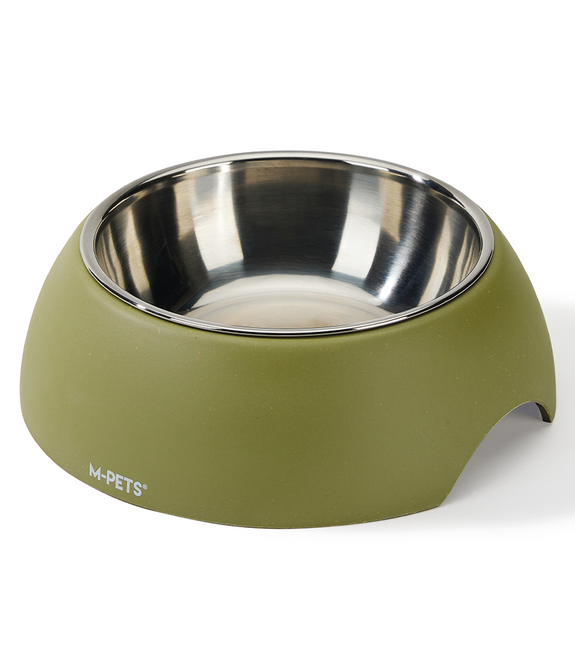 M-PETS Eco Bamboo Bowl Olive L 600ml