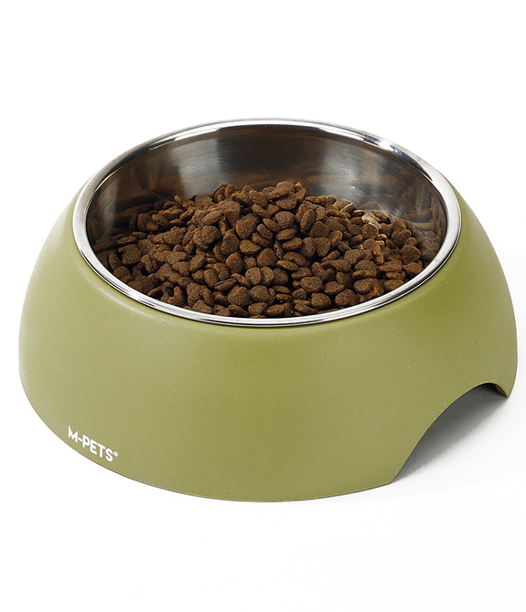 M-PETS Eco Bamboo Bowl Olive L 600ml