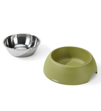 M-PETS Eco Bamboo Bowl Olive M 350ml