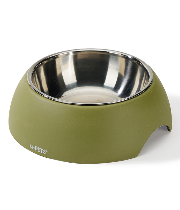 M-PETS Eco Bamboo Bowl Olive S 190ml