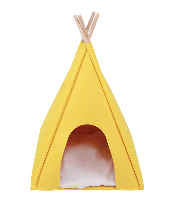 M-PETS Eco Tipi Yellow Cat Bed