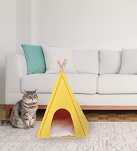 M-PETS Eco Tipi Yellow Cat Bed