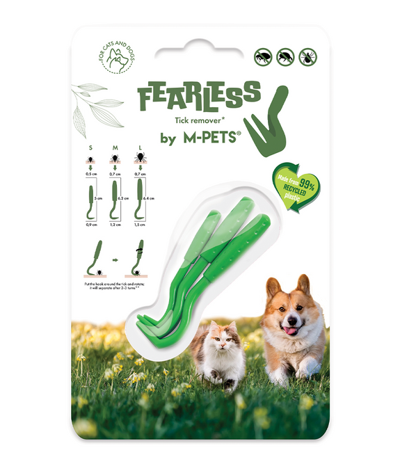 M-PETS Fearless Eco Tick Remover Set of 3 sizes