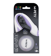 M-PETS Flash Retractable Leash White & Purple S