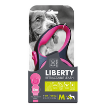 M-PETS Liberty Dog Retractable Leash Pink M