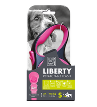 M-PETS Liberty Dog Retractable Leash Pink S