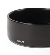 M-PETS OPERA Ceramic Bowls with Bamboo Stand Black 2x350ml