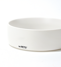 M-PETS OPERA Ceramic Bowls with Bamboo Stand White 2x850ml