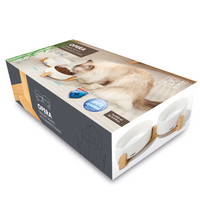 M-PETS OPERA Ceramic Bowls with Bamboo Stand White 2x850ml