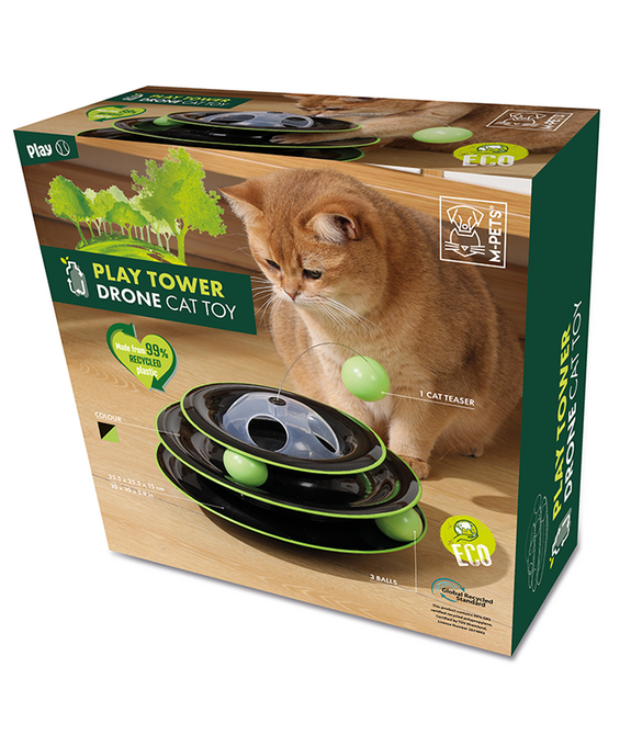 M-PETS Play Tower Drone Cat Toy