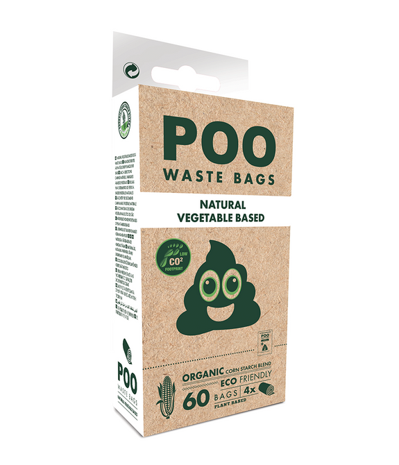 M-PETS Poo Eco Friendly Waste Bags Unscented 60 pcs