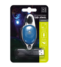 M-PETS Rechargeable LED JEWEL for dogs – Blue