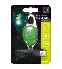 M-PETS Rechargeable LED JEWEL for dogs – Green