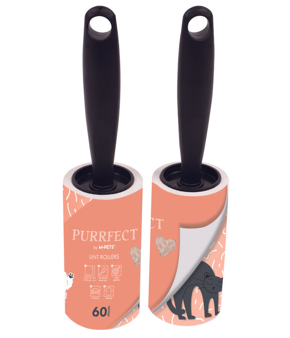M-PETS Purrfect Lint Rollers Pink 60 Sheets