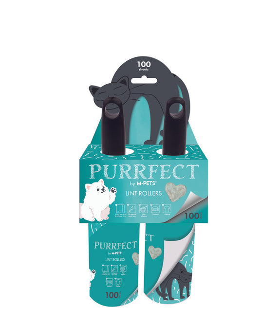 M-PETS Purrfect Lint Rollers Green 100 Sheets