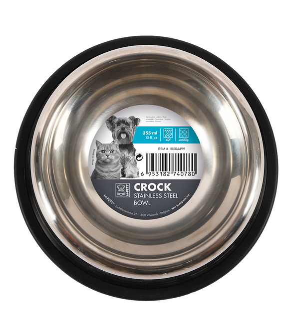 M-PETS Crock Stainless Steel Bowl S