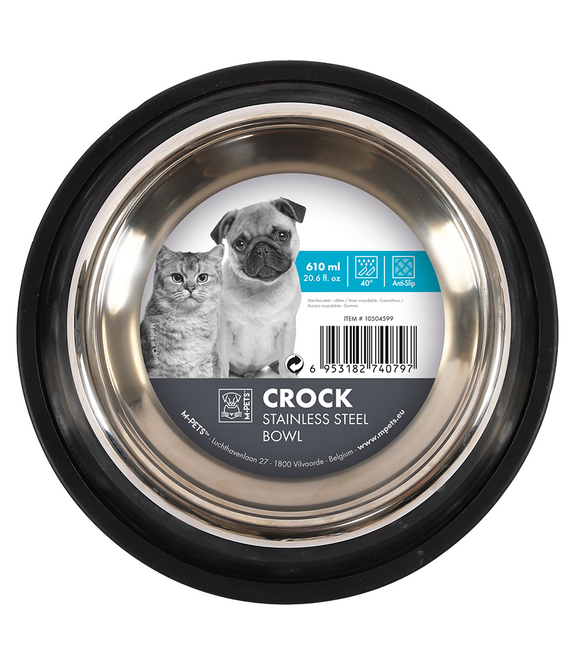 M-PETS Crock Stainless Steel Bowl M