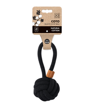 M-PETS Coto Black Loop Ball M Eco Friendly Dog Toy