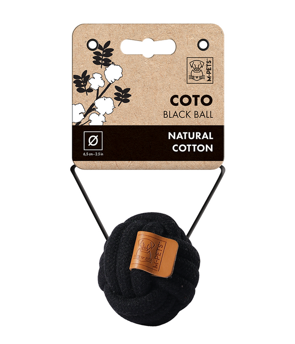 M-PETS Coto Black Ball S Eco Friendly Dog Toy