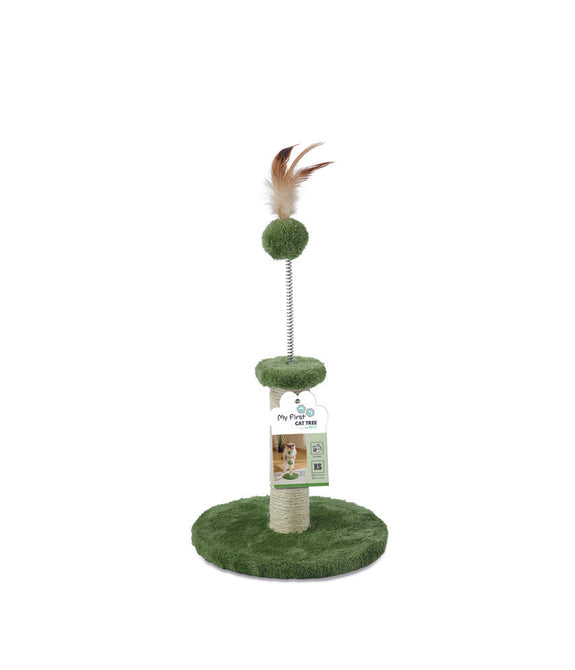 M-PETS My First Cat Tree Feather Green