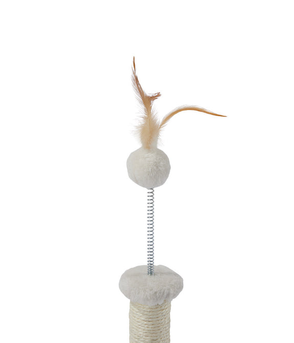 M-PETS My First Cat Tree Feather White