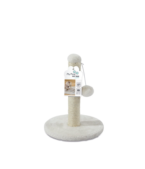 M-PETS My First Cat Tree Pompom White
