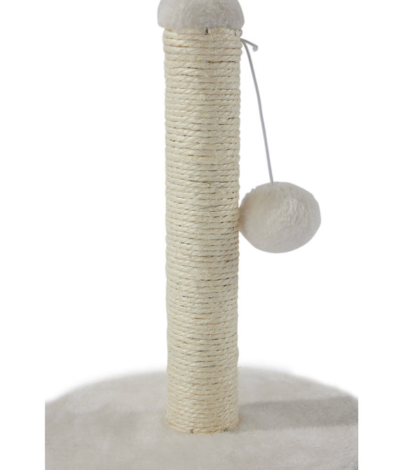 M-PETS My First Cat Tree Pompom White