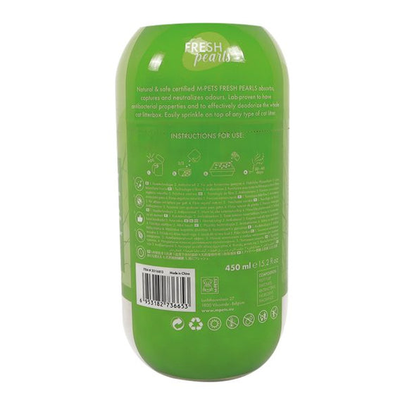 M-PETS Fresh Pearls Natural Cat Litter Deodoriser Grass 450ml