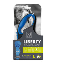 M-PETS Liberty Dog Retractable Leash Blue L