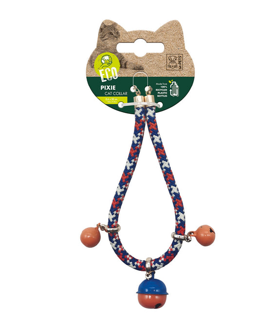 M-PETS Pixie Cat Eco Collar Red & Blue