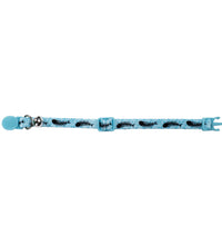 M-PETS Zany Cat Eco Collar Light Blue Fish Bone